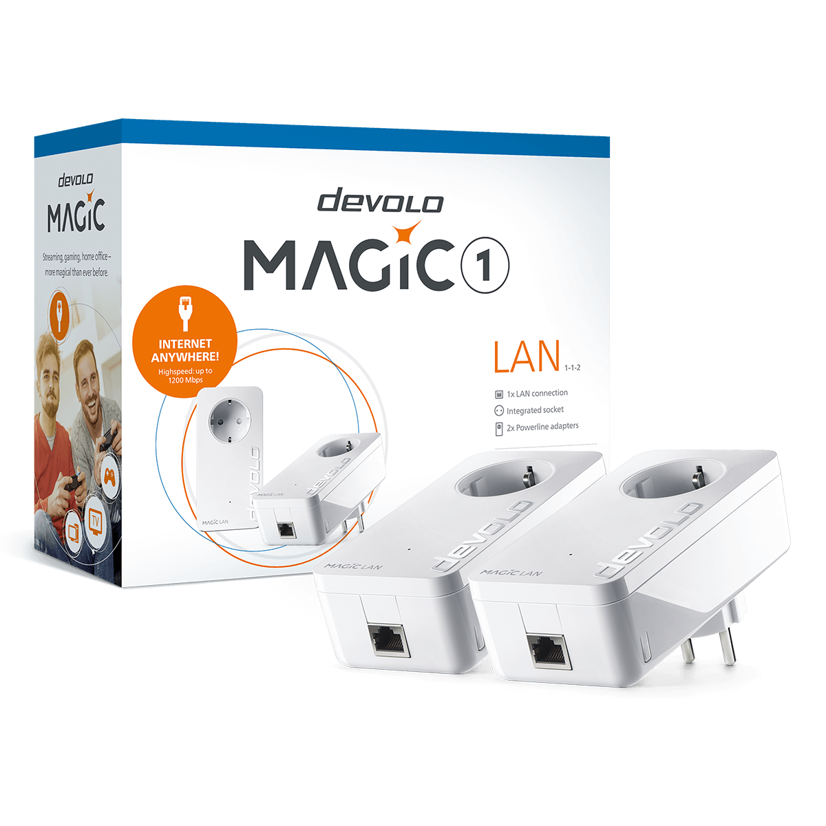 DEVOLO Powerline Magic 1 LAN 1-1-2 Starter Kit