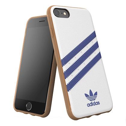Case Moulded PU ADIDAS for iPhone 6/ 6s/ 7/ 8/ SE 2020 White / Blue
