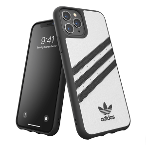 Θήκη Moulded PU ADIDAS για το iPhone 11 Pro Λευκή/ Μαύρη