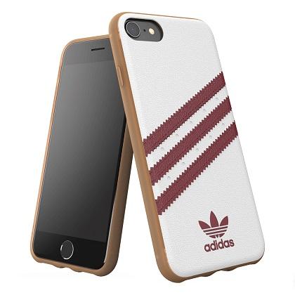 Case Moulded PU ADIDAS for iPhone 6 / 6s / 7/8 / SE 2020 White / Red