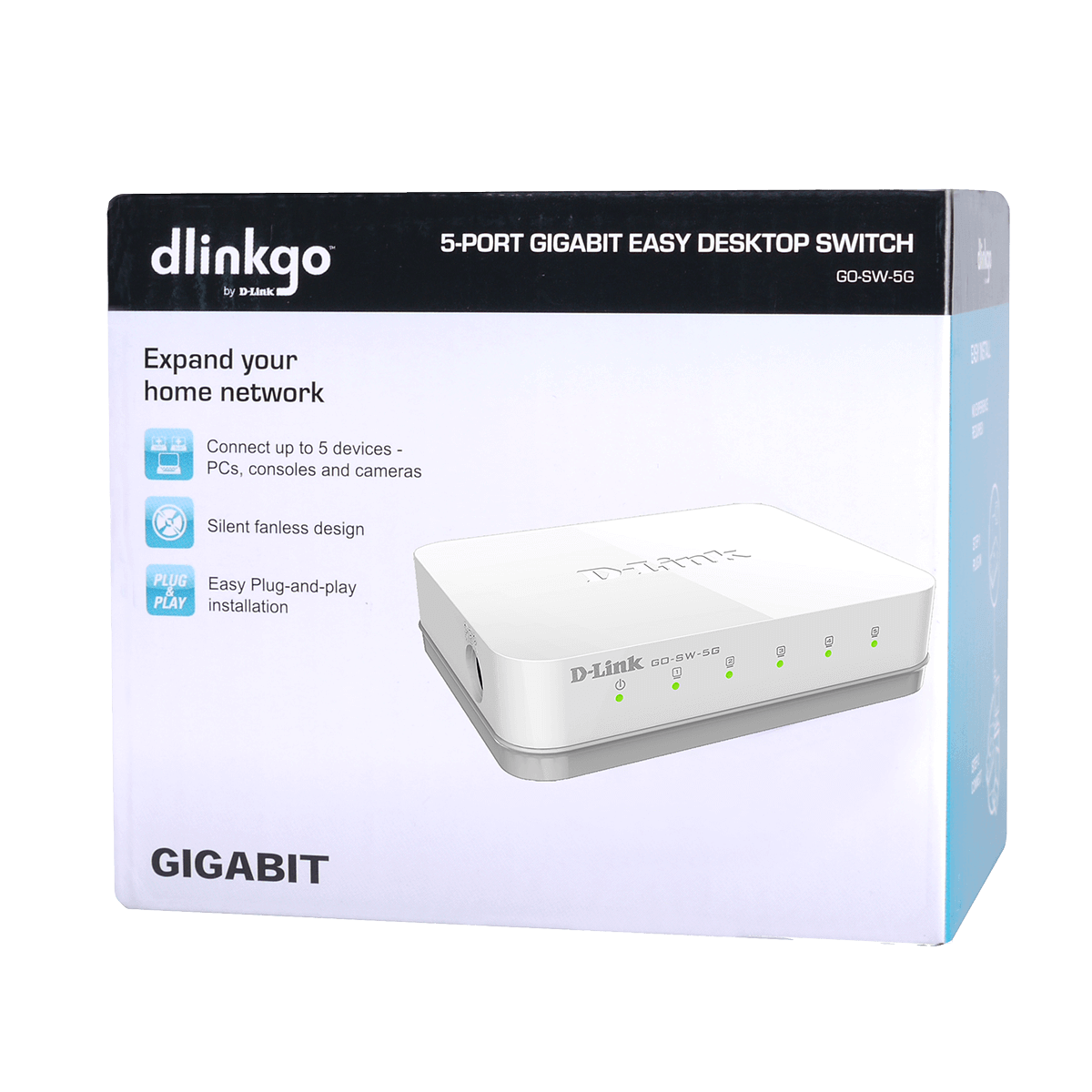 D-LINK Switch GO-SW-5G 5-Port Gigabit - 5