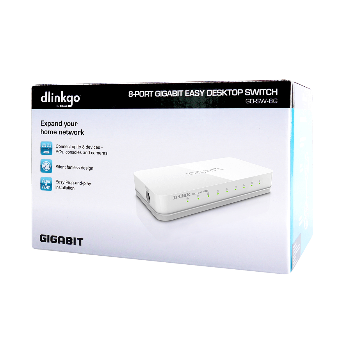 D-LINK Switch GO-SW-8G 8-Port Gigabit - 4
