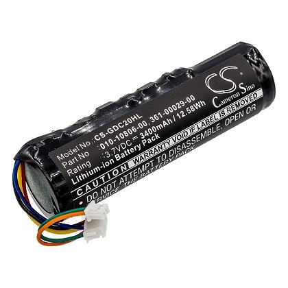 CAMERON SINO battery Li-Ion CS-GDC20HL 3.7V 3400mAh for dog collar GARMIN DC20