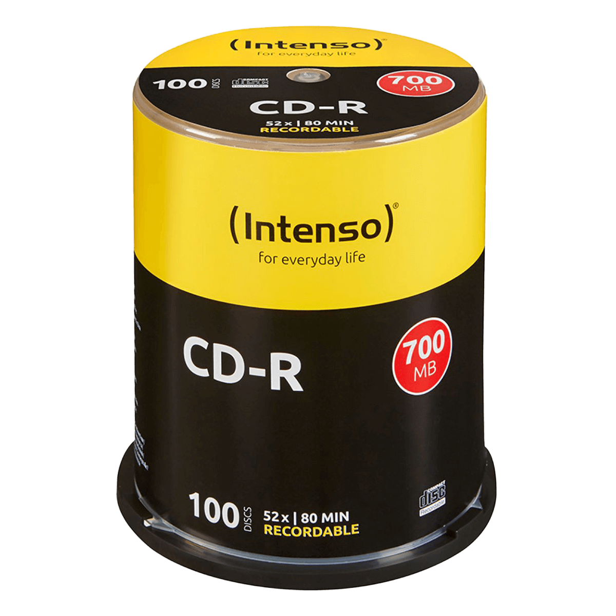 INTENSO CD-R 700MB Cakebox 100