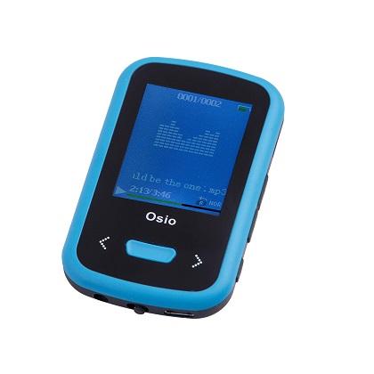  OSIO MP3 Player SRM-9280BR 8GB with clip Blue