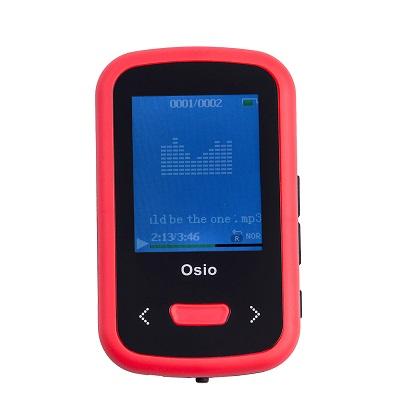  OSIO MP3 Player SRM-9280BR 8GB with clip Red