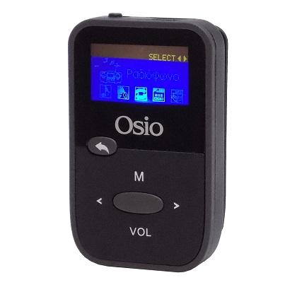  OSIO MP3 Player SRM-7880BG 8GB with clip