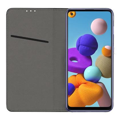  Magnet Book Case SENSO for SAMSUNG Galaxy A21s Black