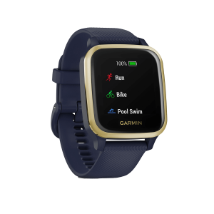 GARMIN Smartwatch Venu Sq Music Μπλε/ Χρυσαφί