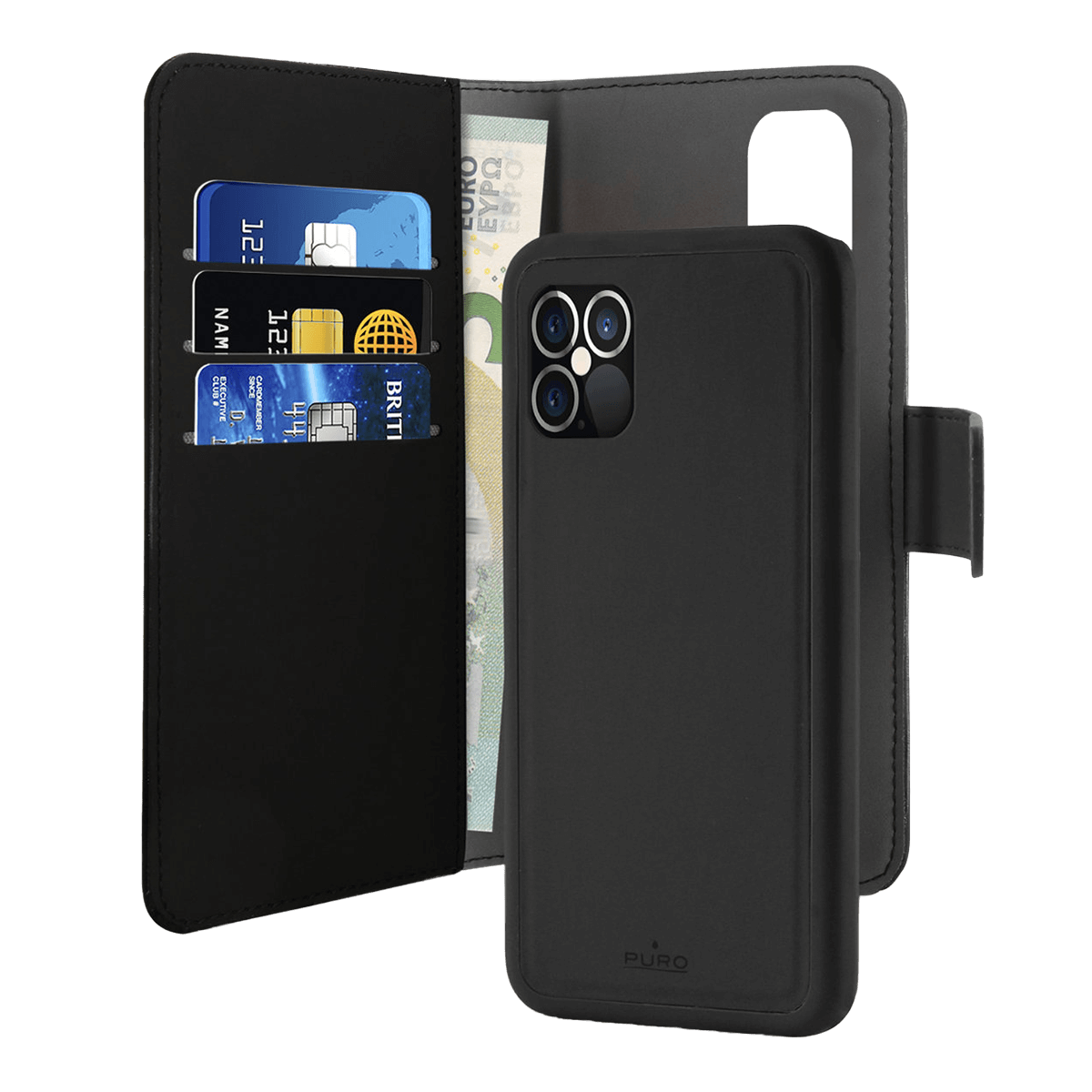 Θήκη Custodia Detachable PURO για το iPhone 12 Pro Max Μαύρη - 2