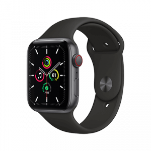 APPLE Watch SE GPS 44mm Space Grey Aluminium με Sport Band Black