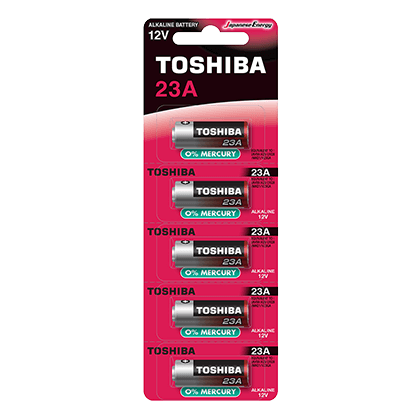  TOSHIBA A23 Batteries Alkaline 12V (5 Pieces)