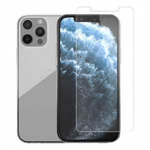 Διάφανη θήκη acrylic + γυαλί προστασίας οθόνης COSY για τα iPhone 12/ 12 Pro