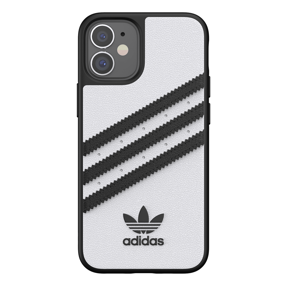 Θήκη Moulded PU ADIDAS για το iPhone 12 mini Λευκή/ Μαύρη