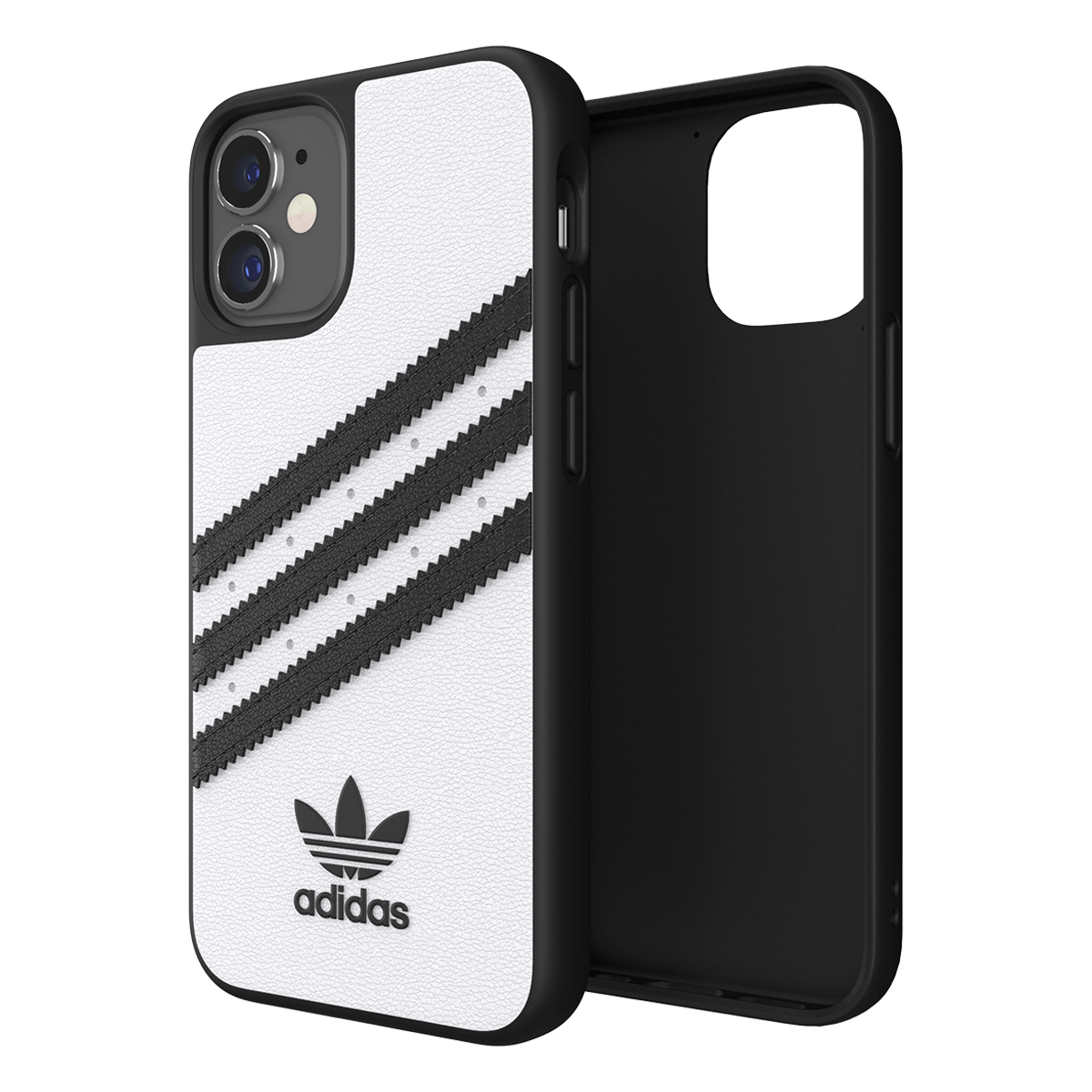 Θήκη Moulded PU ADIDAS για το iPhone 12 mini Λευκή/ Μαύρη - 4