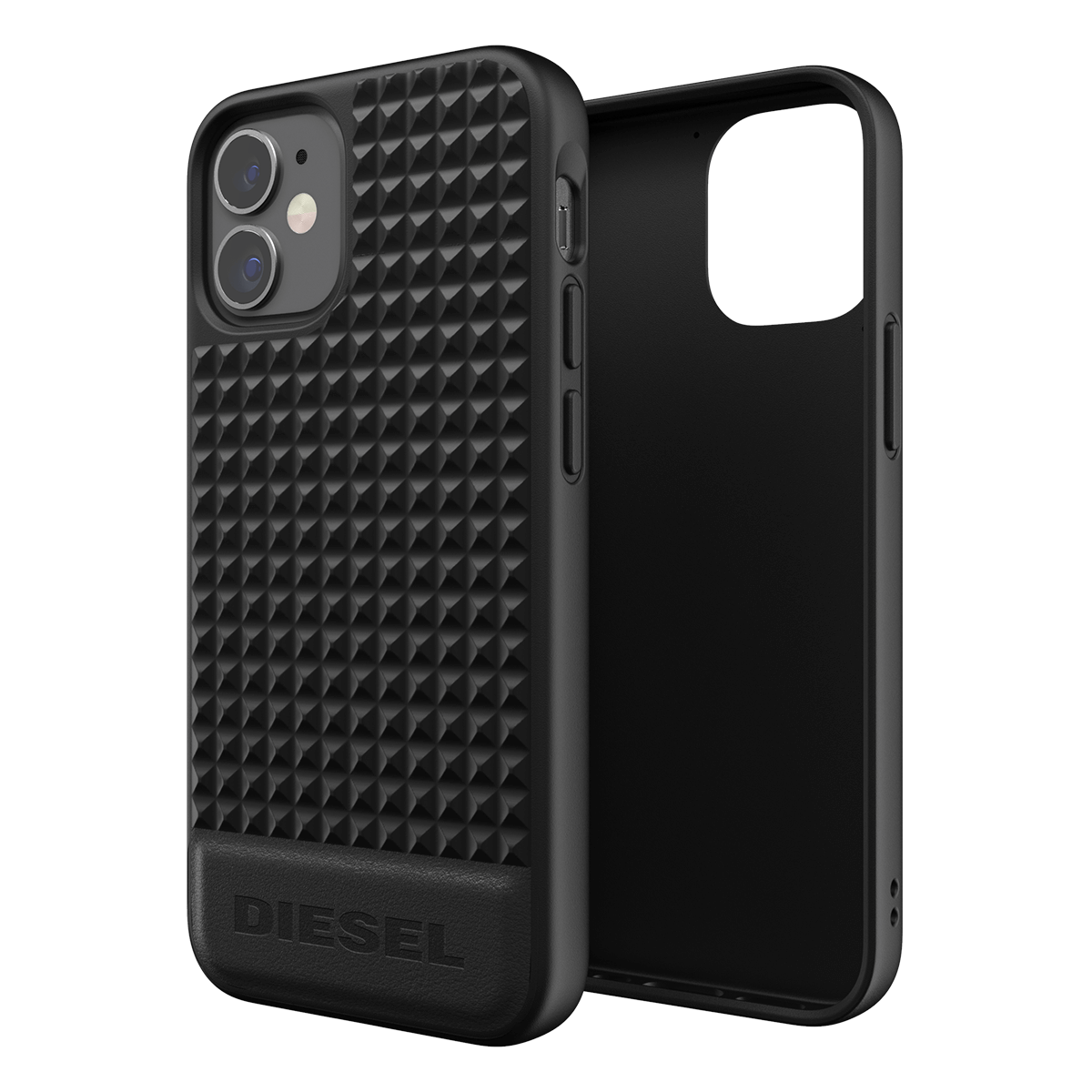 Δερμάτινη θήκη DIESEL για το iPhone 12 mini Μαύρη - 4