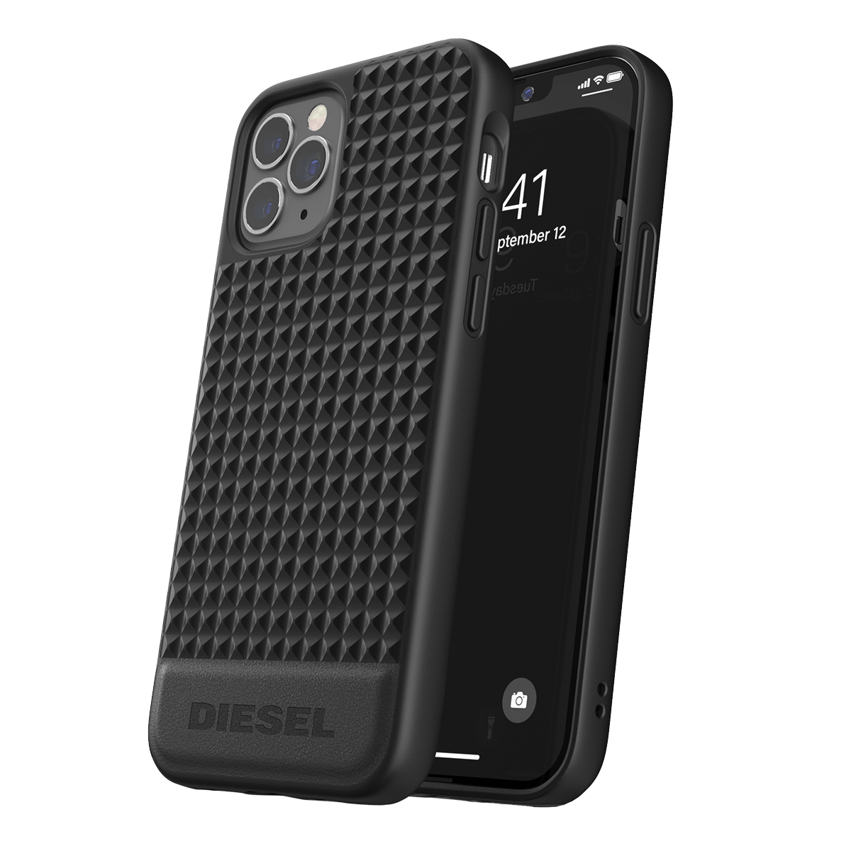 Δερμάτινη θήκη DIESEL για τα iPhone 12/ 12 Pro Μαύρη - 4
