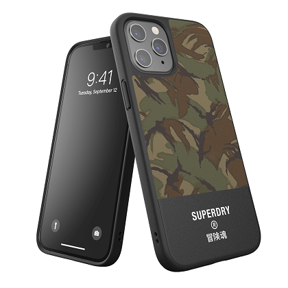  SUPERDRY case for iPhone 12 Pro Max Camo Green