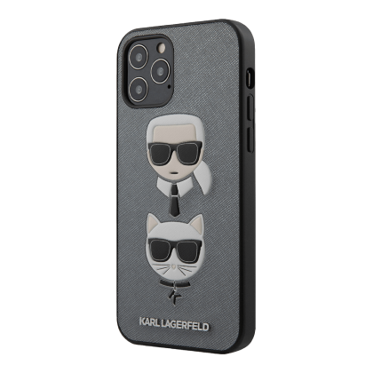  KARL LAGERFELD case for iPhone 12/12 Pro Silver