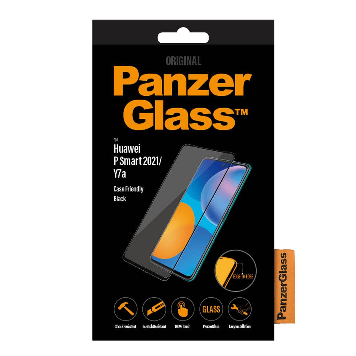 Γυαλί Προστασίας Οθόνης με Πλαίσιο PANZERGLASS Case Friendly για το HUAWEI P Smart 2021 - 3