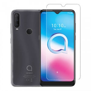 Διάφανη θήκη + γυαλί προστασίας οθόνης COSY για το ALCATEL 1S 2020