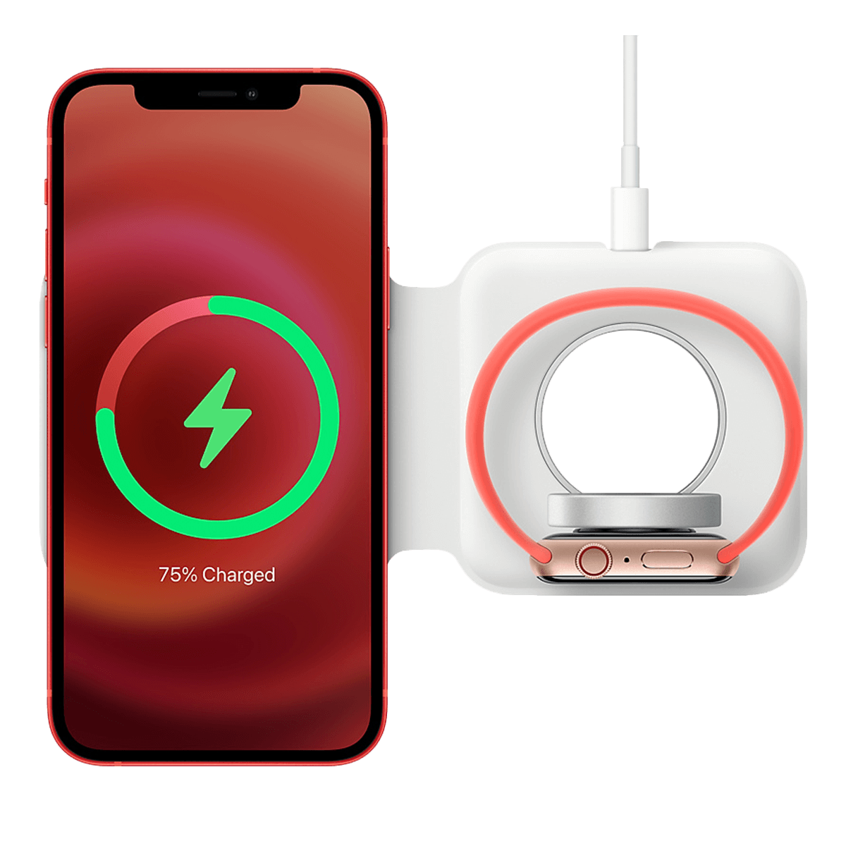Ασύρματος Φορτιστής APPLE Duo MagSafe Λευκό - 3