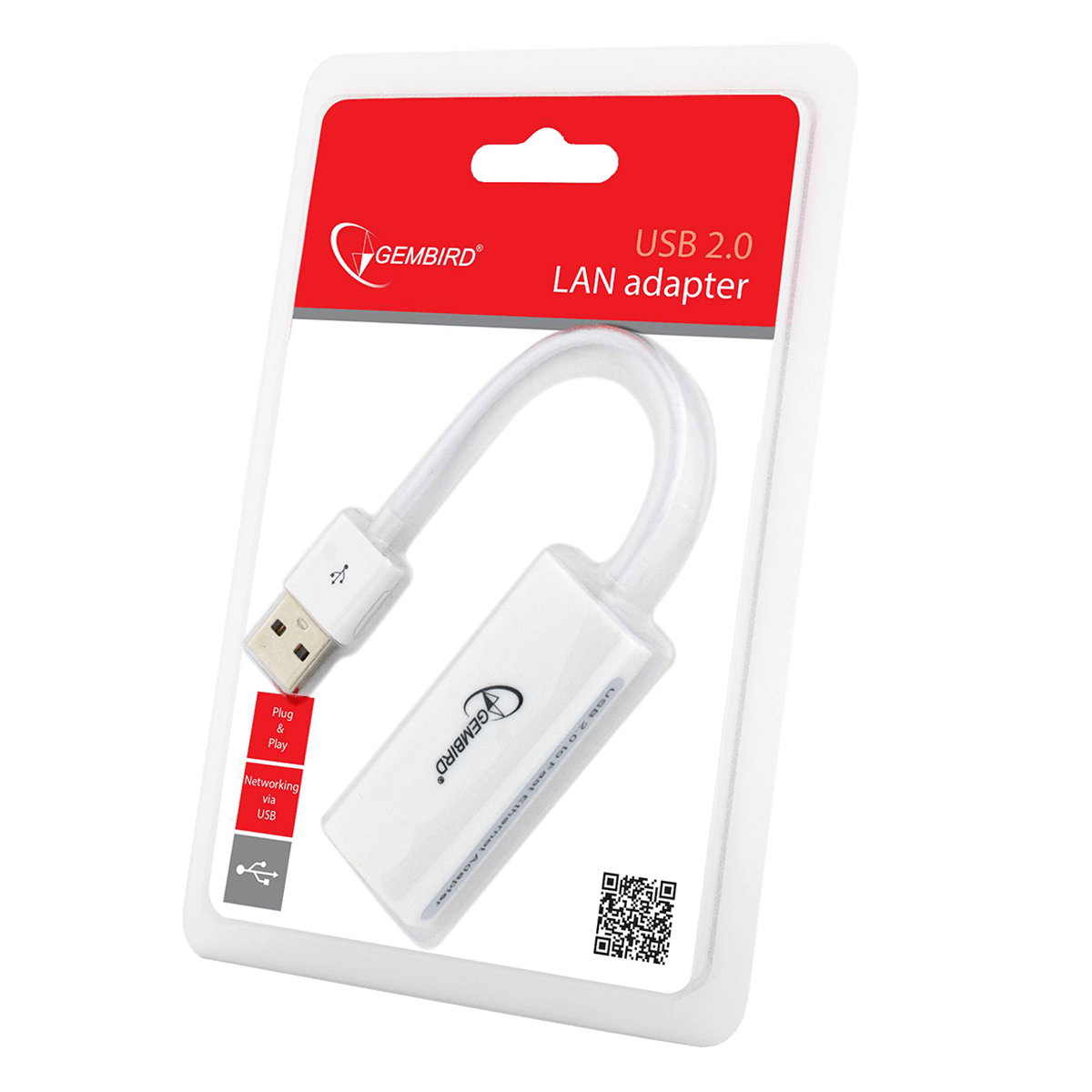 Αντάπτορας USB 2.0 σε LAN GEMBIRD - 4