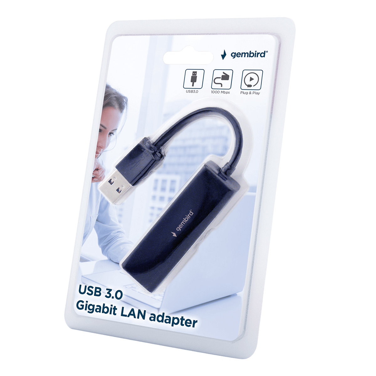Αντάπτορας Δικτύου USB 3.0 σε LAN Gigabit GEMBIRD - 2
