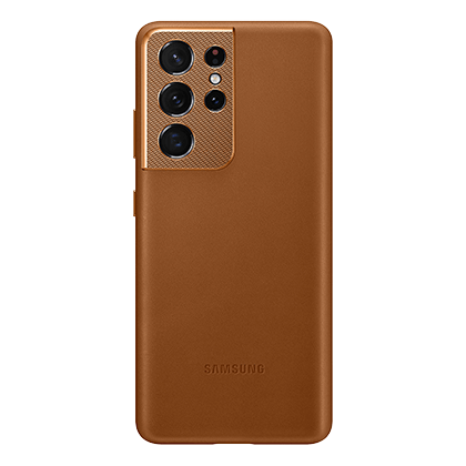 Leather case SAMSUNG Galaxy S21 Ultra Brown