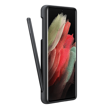 SAMSUNG Galaxy S21 silicone case with S Pen Black