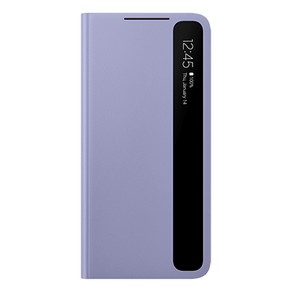 Case Clear View Cover SAMSUNG Galaxy S21 + Purple