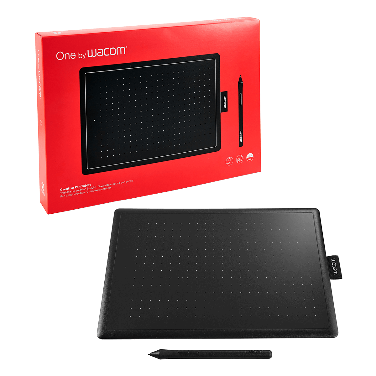 Ψηφιακή Γραφίδα με Ταμπλετα WACOM One 672 Medium Μαύρο/ Κόκκινο - 2