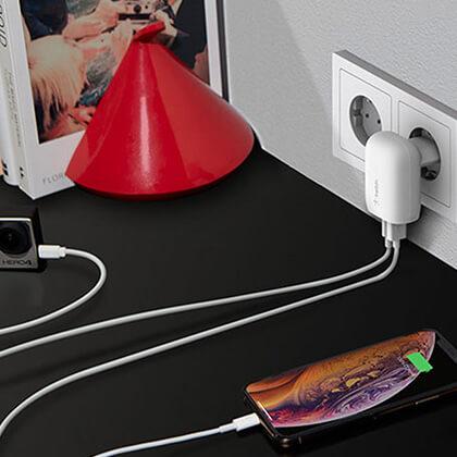  Travel Charger BELKIN Dual USB-C 32W White