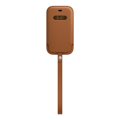 APPLE Sleeve leather case with MagSafe iPhone 12 mini Saddle Brown