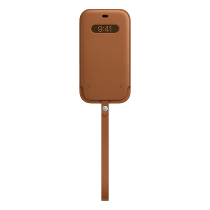 APPLE Sleeve leather case with MagSafe iPhone 12 Pro Max Saddle Brown