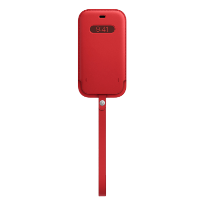 APPLE Sleeve leather case with MagSafe iPhone 12 Pro Max (PRODUCT) RED