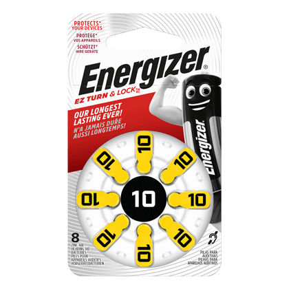 Hearing aid batteries ENERGIZER ZA 10 (8 Pieces)
