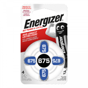 Μπαταρίες Ακουστικών Βαρηκοΐας ENERGIZER ZA 675 (4 Τεμάχια)