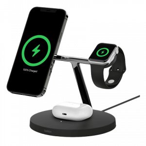 Ασύρματος Φορτιστής BELKIN Boost Charge 3 σε 1 με MagSafe 15W Μαύρο