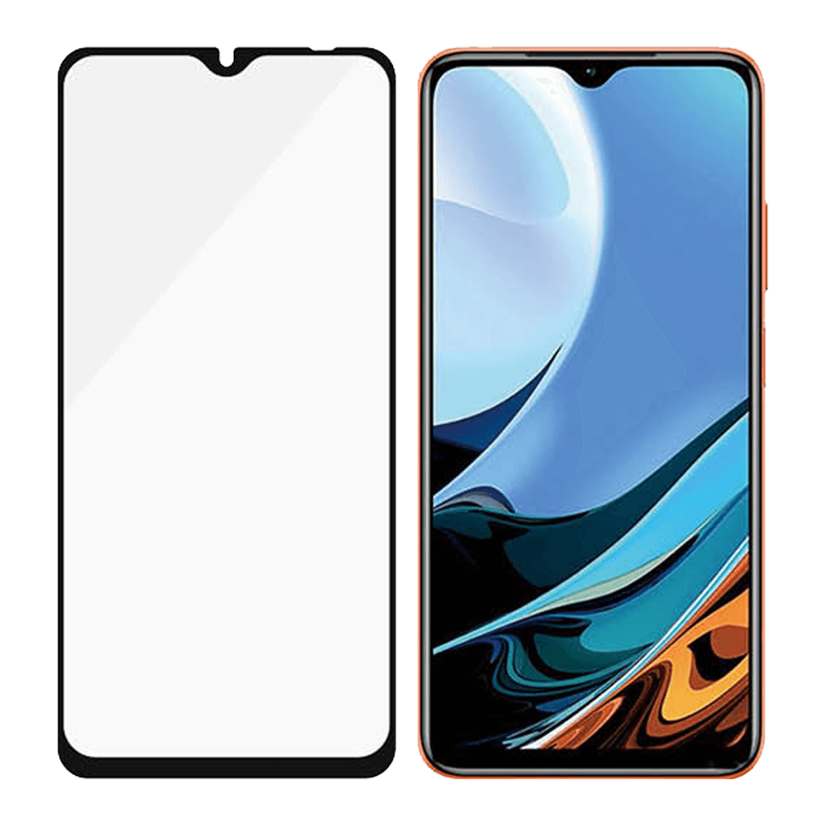 Γυαλί Προστασίας Οθόνης με Πλαίσιο PANZERGLASS Case Friendly για XIAOMI Redmi 9T