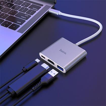 Hub Type-C HOCO HB14 with 3 ports