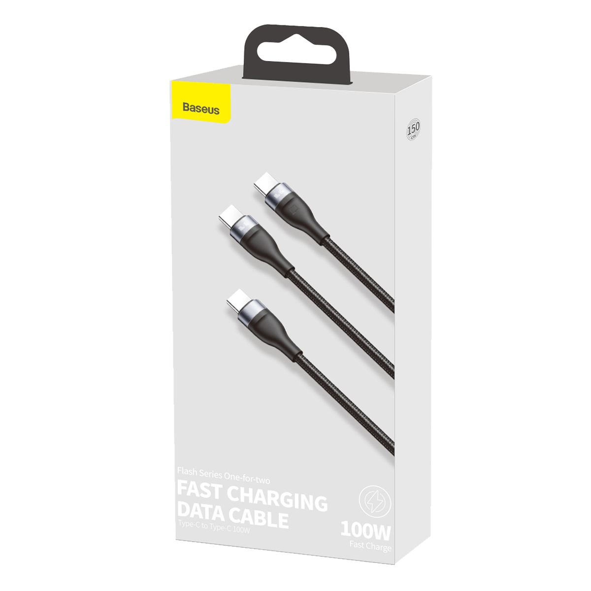 Καλώδιο BASEUS USB Type-C σε 2xUSB Type-C 100W 1.5 Μέτρα Μαύρο - 4
