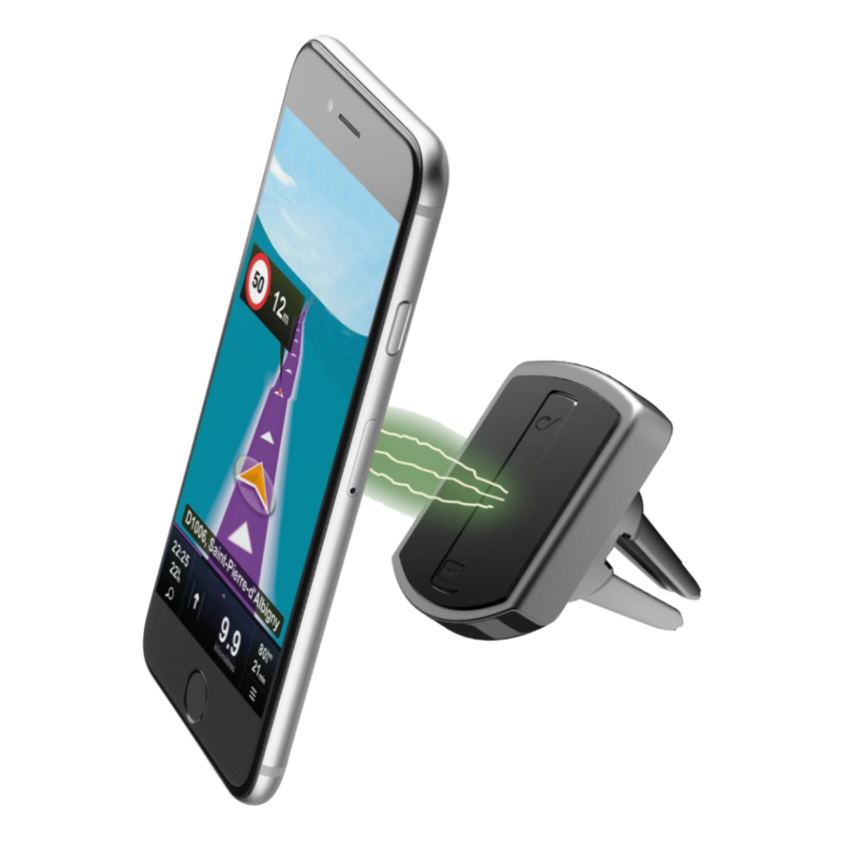 Μαγνητική Βάση Στήριξης Αυτοκινήτου Universal CELLULAR LINE για Smartphone Μαύρη - 5