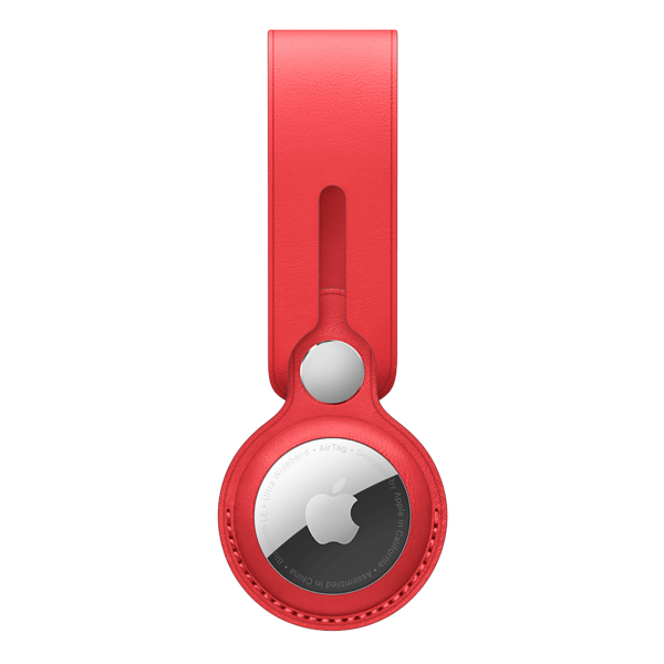 AirTag Leather Loop APPLE (PRODUCT) RED