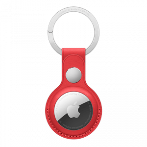 AirTag Leather Key Ring APPLE (PRODUCT) RED