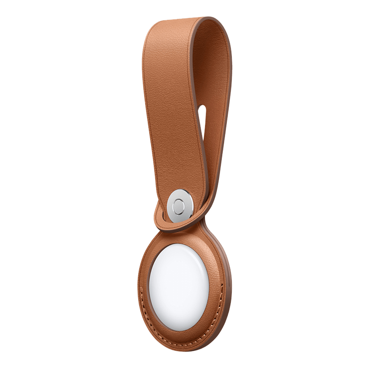 AirTag Leather Loop APPLE Saddle Brown - 2
