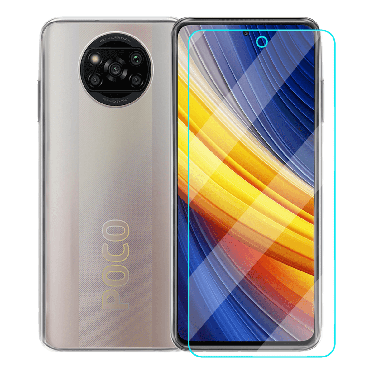 Διάφανη Θήκη + Γυαλί Προστασίας Οθόνης COSY για XIAOMI Poco X3 Pro