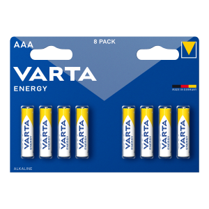 Αλκαλικές Μπαταρίες VARTA Energy AAΑ (8 Τεμάχια)