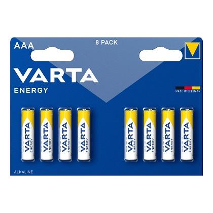 VARTA Energy AAA Alkaline Batteries (8 Pieces)