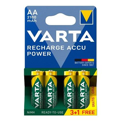 Rechargeable Batteries VARTA AA 2100mAh (3 + 1 Pieces)